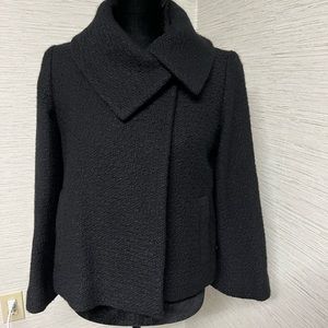 Banana Republic Wool Tweed cowl neck coat size 2